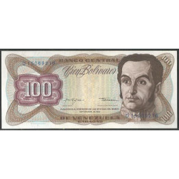 Venezuela 100 Bolivares 18 Sep 1979 O 8 Dig P55f