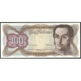 Venezuela 100 Bolivares 18 Sep 1979 X 8 Dig P55f