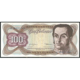 Venezuela 100 Bolivares 18 Sep 1979 Z 8 Dig P55f
