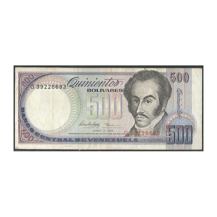 Venezuela 500 Bolivares 5 Jun 1995 G 8 Dig P67a