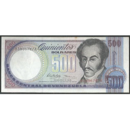 Venezuela 500 Bolivares 5 Feb 1998 Q 8 Dig P67f