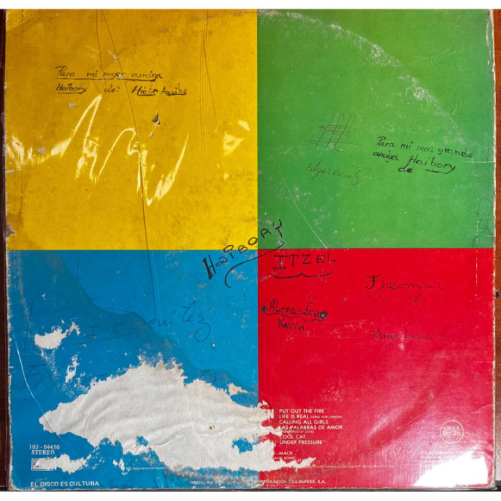 Queen - Hot Space reverso