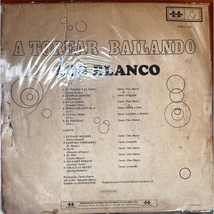 Los Blanco - A Torear Bailando reverso