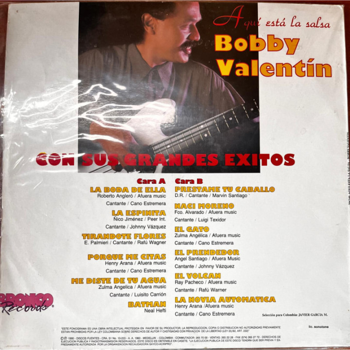 Bobby Valentin - Esta Aqui La Salsa reverso