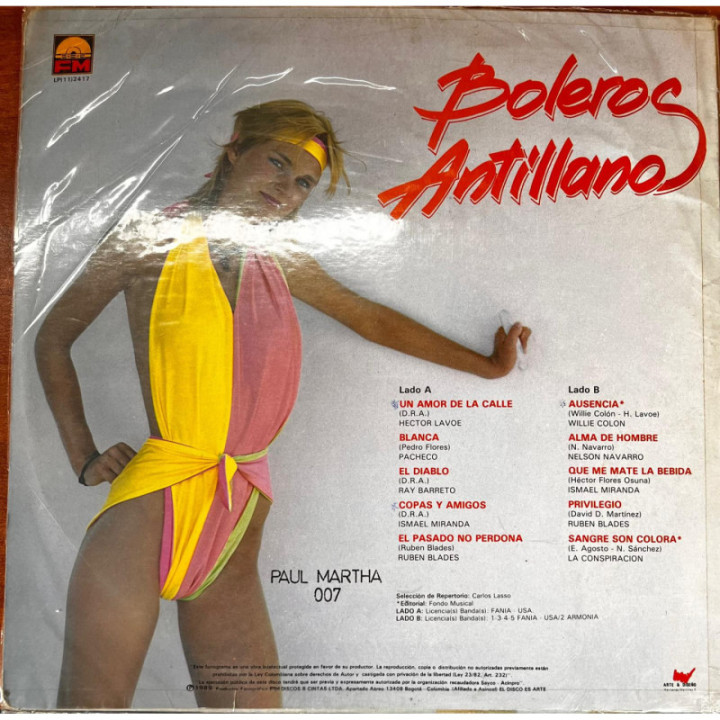 Boleros Antillanos reverso