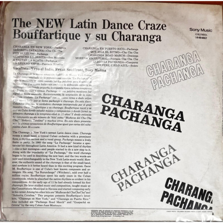 Bouffartique y Su Charanga - Charanga Pachanga reverso