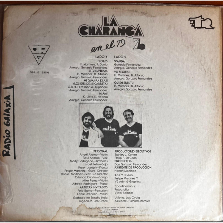 La Charanga en El 79 reverso