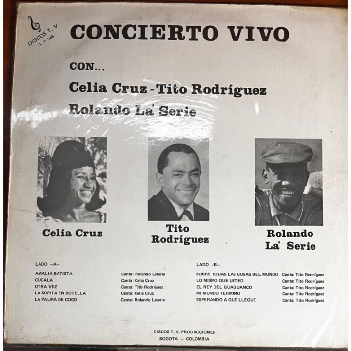 Celia Cruz con Tito Rodriguez - Concierto vivo reverso