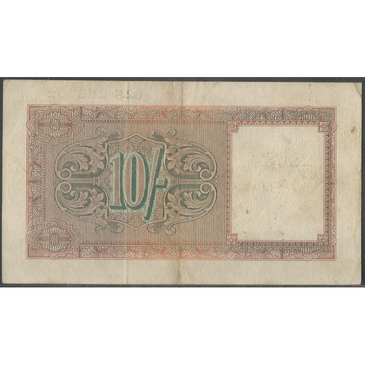 Inglaterra 10 Shillings ND1943 PM5 reverso