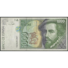 España 1.000 Pesetas 12 Oct 1992 P163