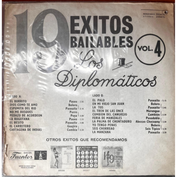 Los Diplomaticos - 19 Exitos Bailables reverso