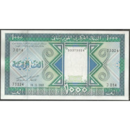 Mauritania 1.000 Ouguiya 28 Nov 1989 P9a