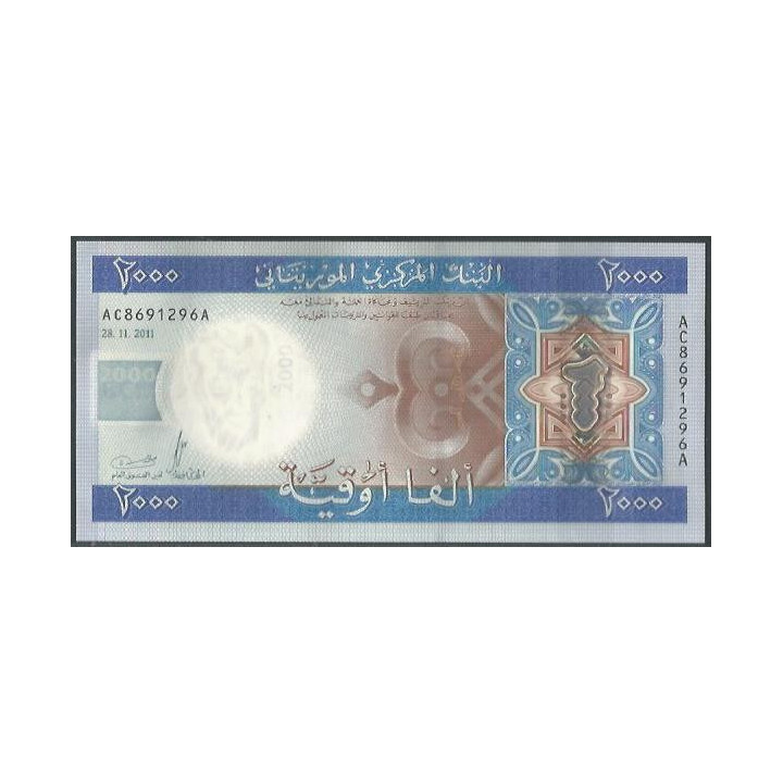 Mauritania 2.000 Ouguiya 28 Nov 2011 P20