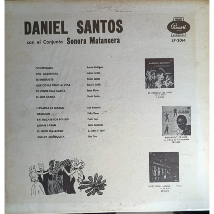 Daniel Santos- Con La Sonora Matancera Vol.1 reverso