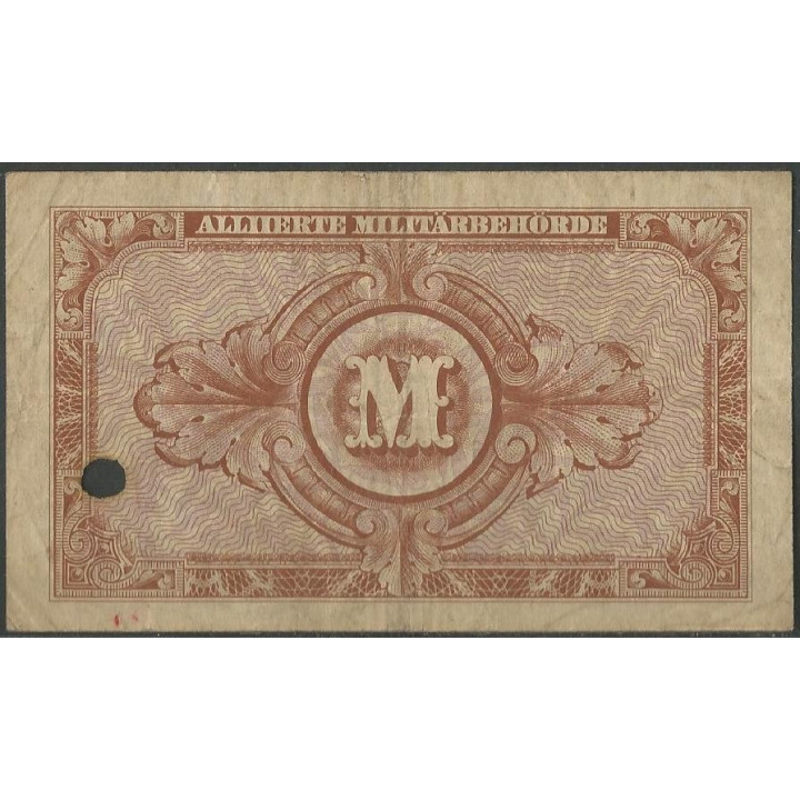 Alemania 10 Mark 1944 P194b reverso