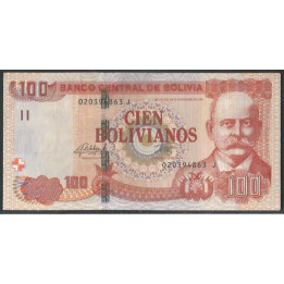 Bolivia 100 Bolivianos L 1986 (2015) Serie J P246(1)