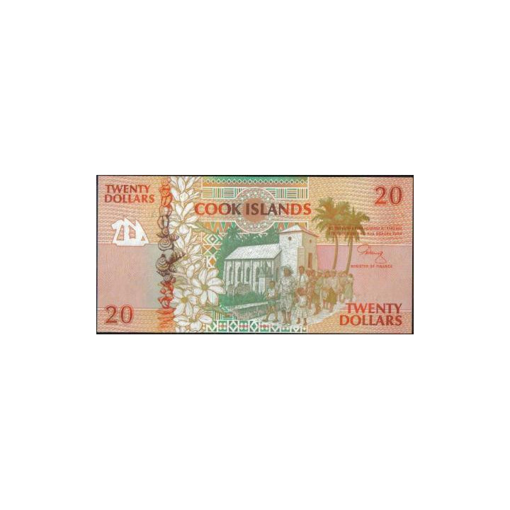 Islas Cook 20 Dollars ND1992 P9a