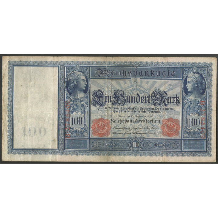 Alemania 100 Mark 10 Sep 1909 P37