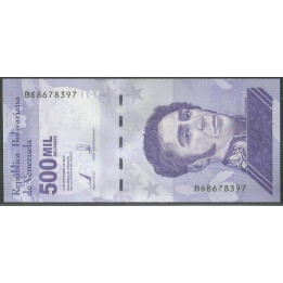 Venezuela 500.000 Bolivares 3 Sep 2020 B8 Dig P113