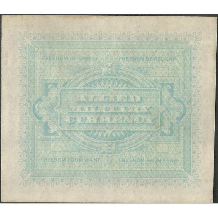 Italia 10 Liras 1943A PM13b reverso