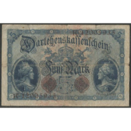 Alemania 5 Mark 5 Ago 1914 8 dig. P47b