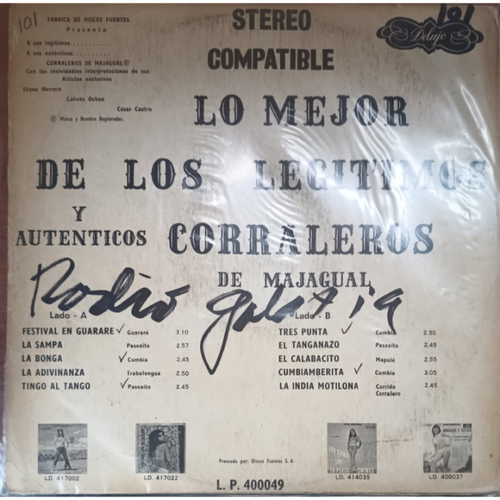 Los Corralejos de Majagual - Lo Mejor De Los Legitimos Caballeros reverso