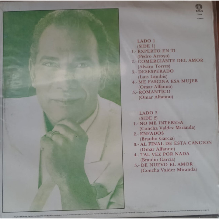 Cheo Feliciano -Motivos reverso