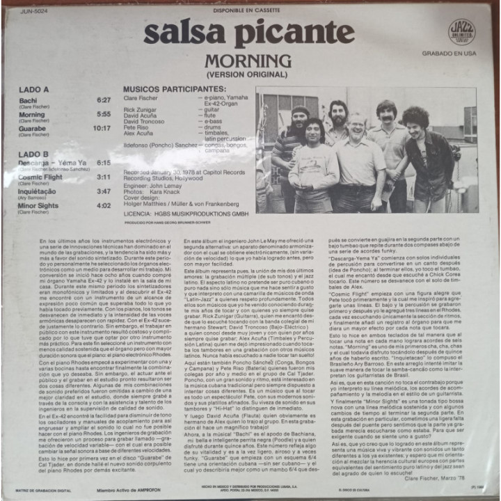 Clare Fisher - Salsa Picante reverso
