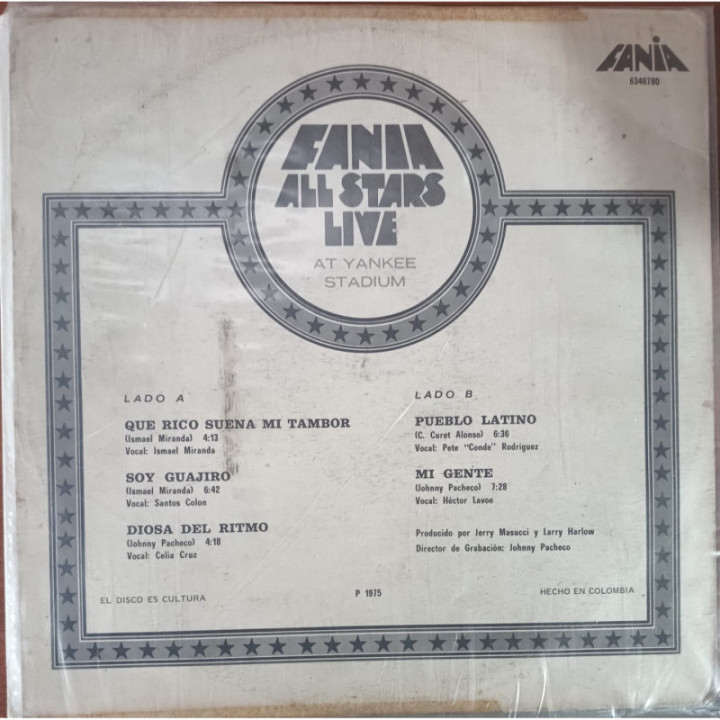 Fania All Stars - Fania All Stars Live at Yankee Stadium reverso