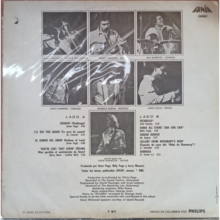 Fania All Stars - Delicate and Jumpy reverso