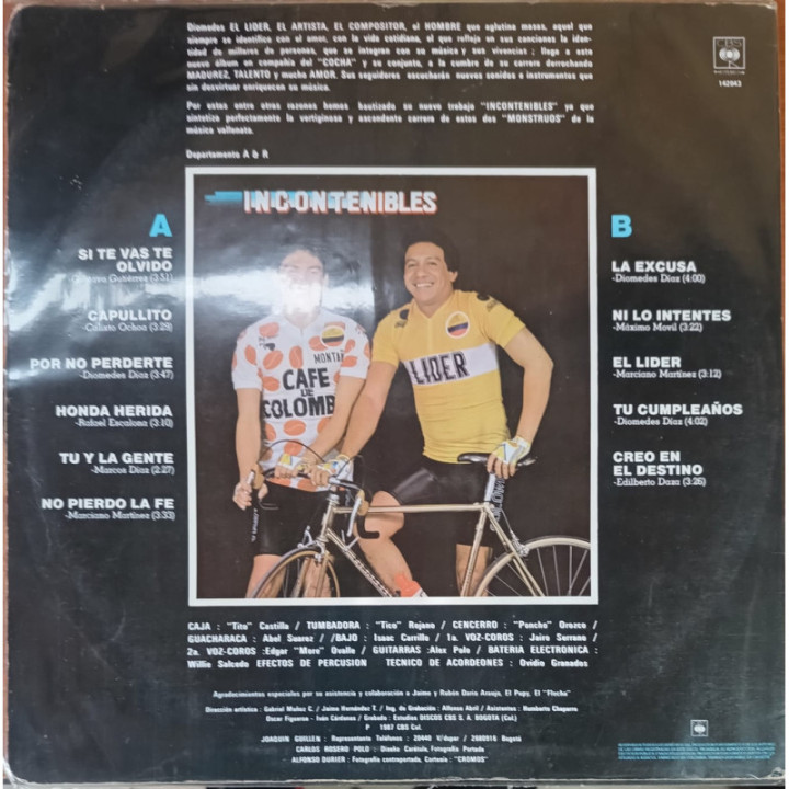 Diomedes Diaz y El ''Cocha'' Molina - Incontenibles reverso