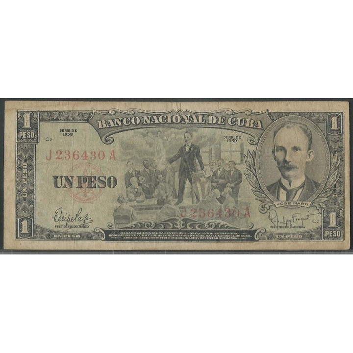 Cuba 1 Peso 1959 P90