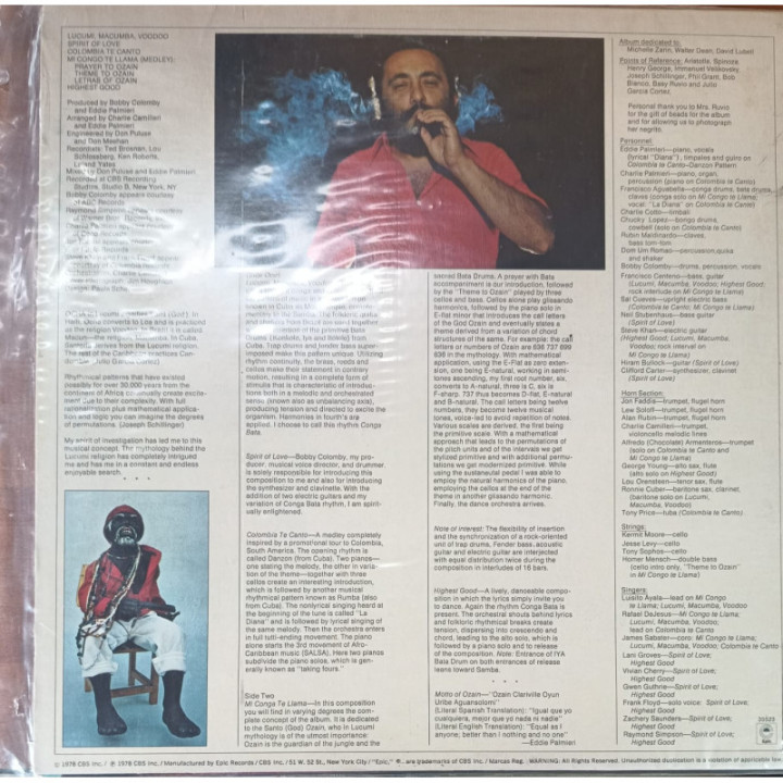Eddie Palmieri - Macumba Voodoo reverso