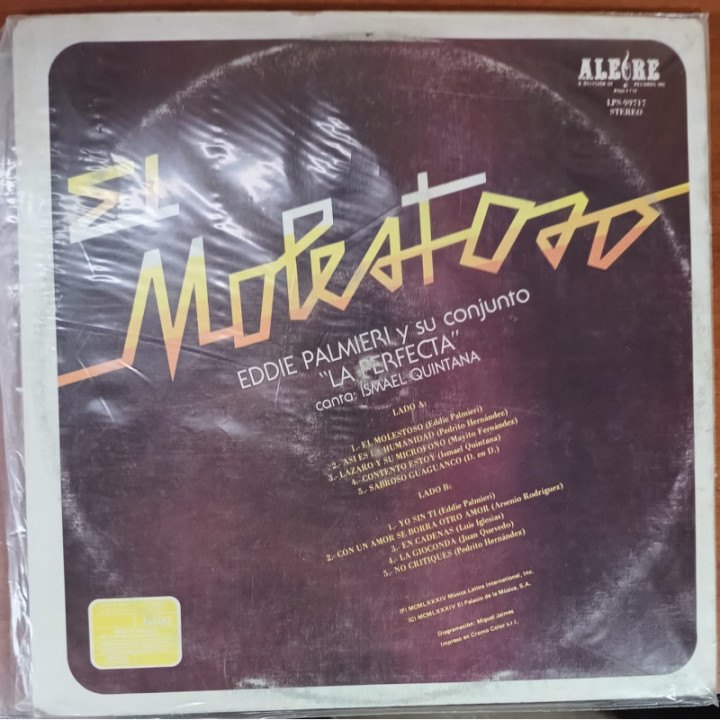Eddie Palmieri - El Molestoso reverso