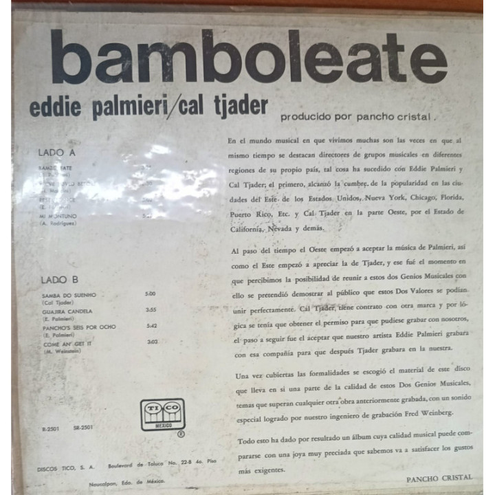 Cal Tjader y Eddie Palmieri - Bamboleate reverso