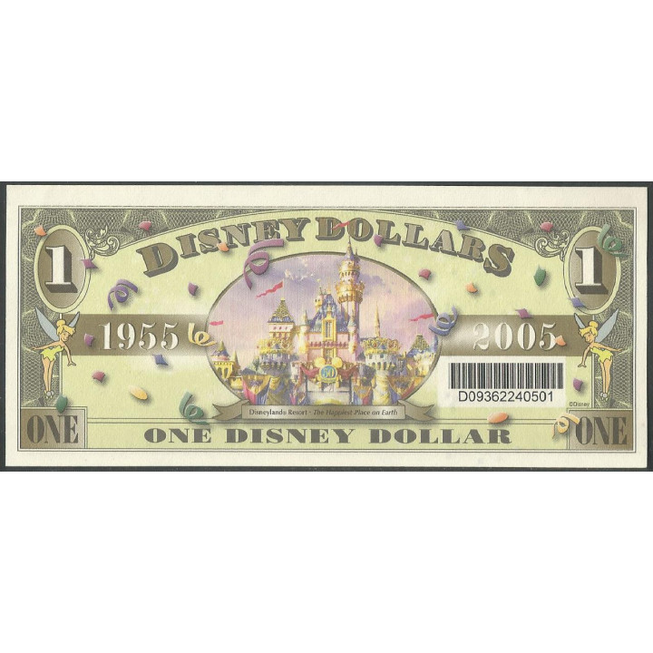 Disney 1 Dollar 2005 Dumbo 50° Aniversario reverso