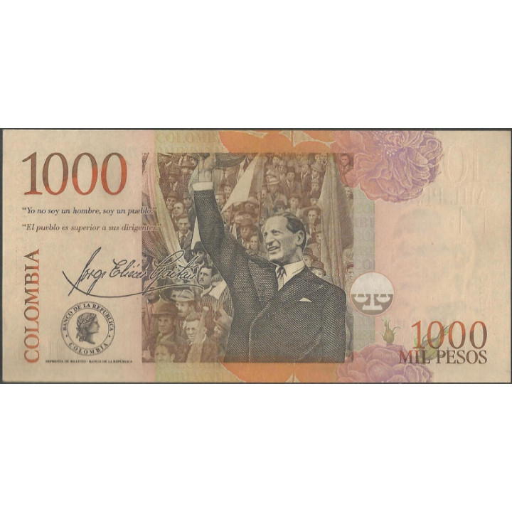 Billete de 1.000 Pesos 30 May 2003 BGW439e reverso
