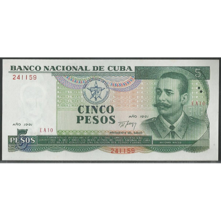 Cuba 5 Pesos 1991 P108