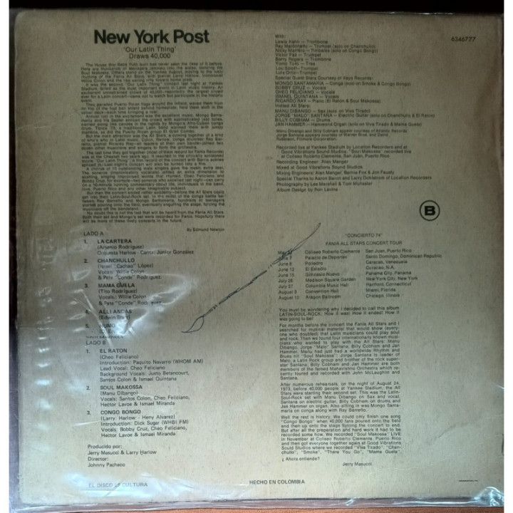 Fania All Stars - La Cartera soul- latino - rock reverso