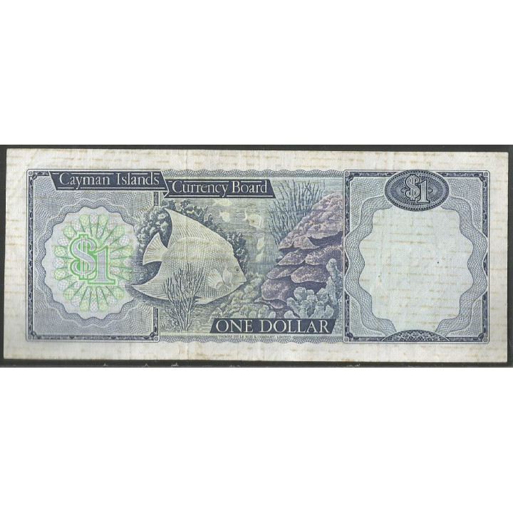 Islas Cayman 1 Dollar L1971 A/1 P1A reverso