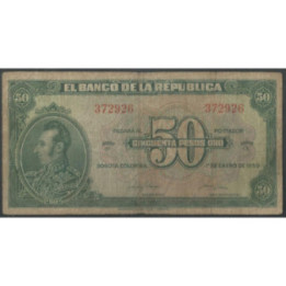 Billete de 50 Pesos 1 Ene 1950 BGW253