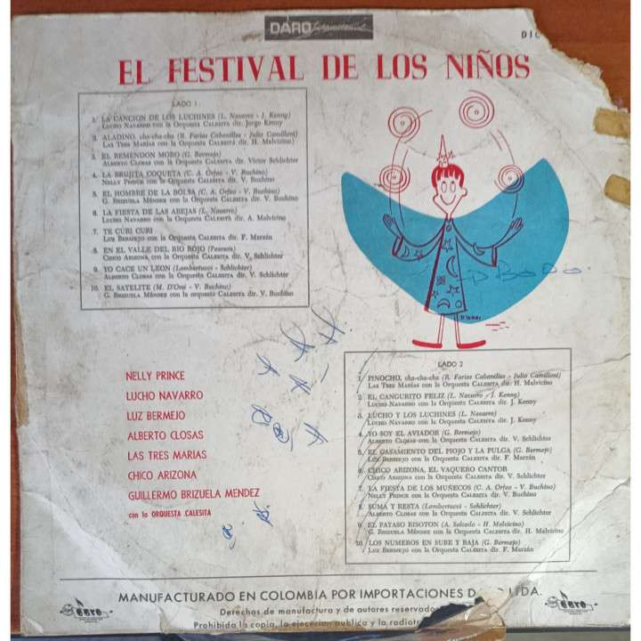 Orquesta Calesita El Festival De Los Niños reverso