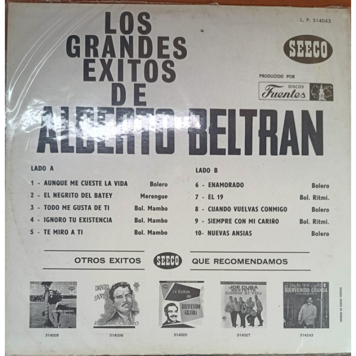 Alberto Beltran - Los Grandes Exitos reverso