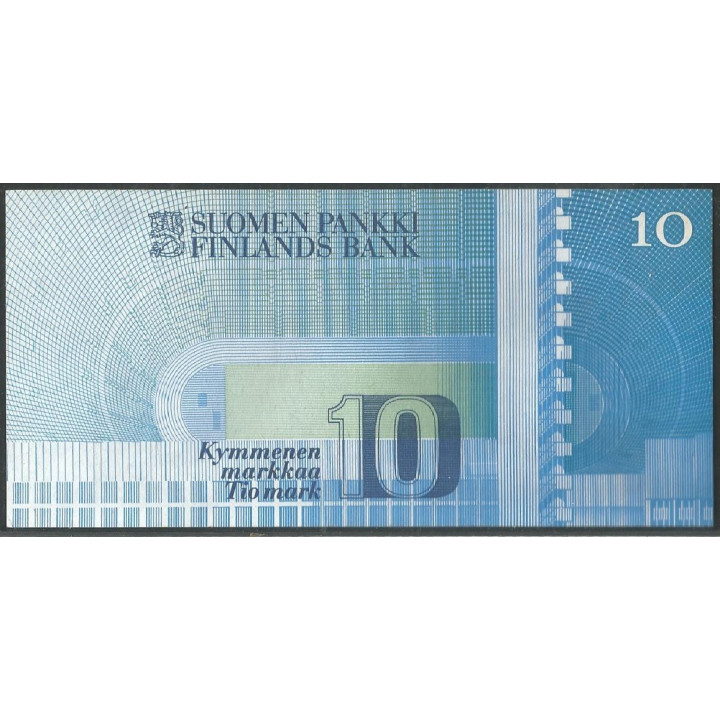 Finlandia 10 Markka 1986 P113a36 reverso