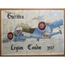 España - Cupon de racionamiento (Pliego de 10 vales) Guernica Legion Condor 1937