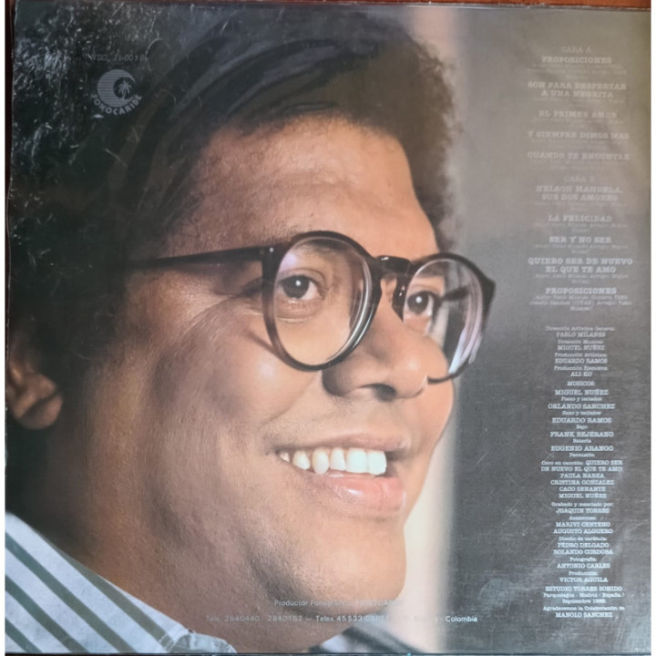 Pablo Milanes - Proposiciones reverso