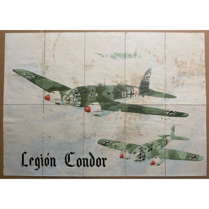 España - Cupon de racionamiento (Pliego de 10 vales) Legion Condor 1942