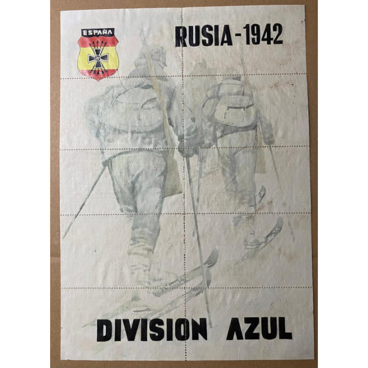 España - Cupon de racionamiento (Pliego de 10 vales) Division Azul 1942