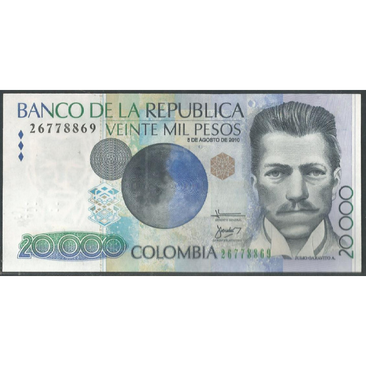 Billete de 20.000 Pesos 5 Ago 2010 BGW735